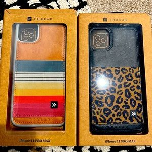 NWOT Bundle - Thread Wallets Brand for IPhone 11 Pro Max cases